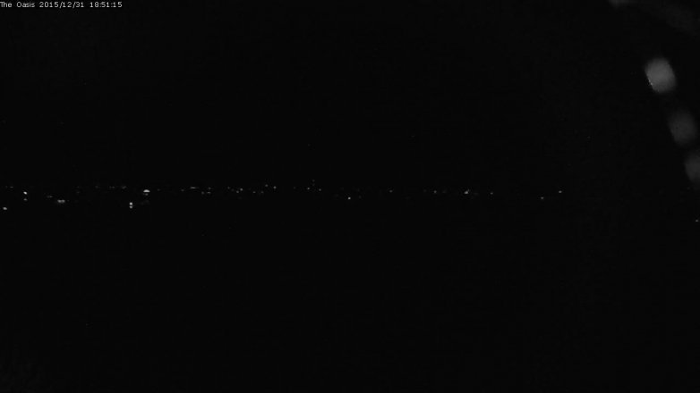 Lake Travis webcam, December 31, 2015 5:55 PM CT