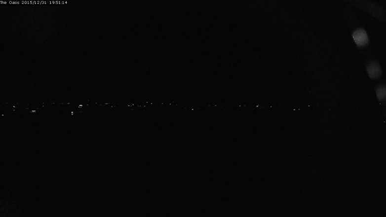 Lake Travis webcam, December 31, 2015 6:55 PM CT