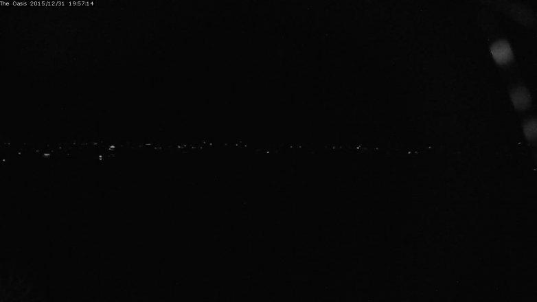 Lake Travis webcam, December 31, 2015 7:05 PM CT