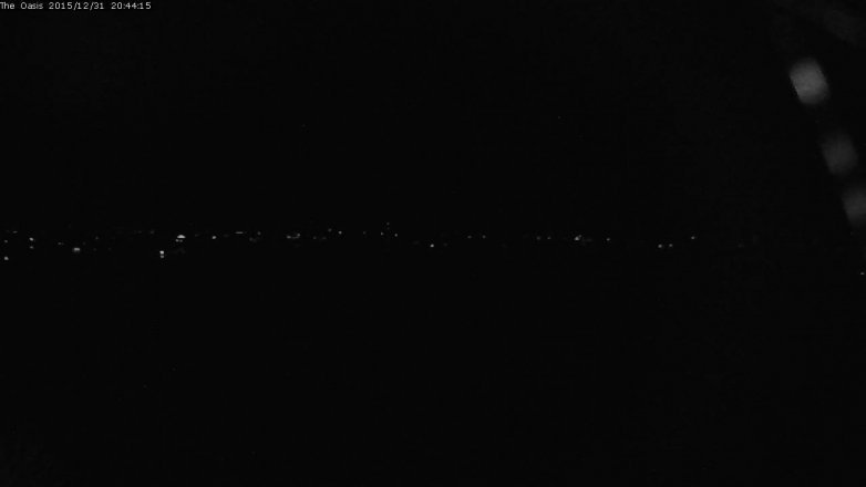 Lake Travis webcam, December 31, 2015 7:55 PM CT