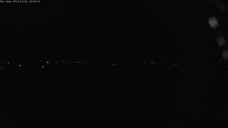 Lake Travis webcam, December 31, 2015 8:00 PM CT