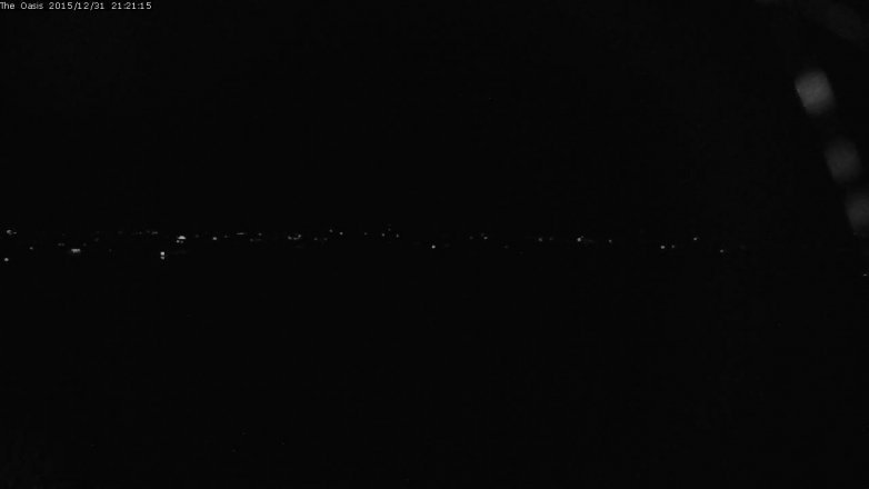 Lake Travis webcam, December 31, 2015 8:30 PM CT