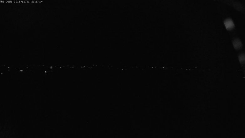 Lake Travis webcam, December 31, 2015 8:35 PM CT