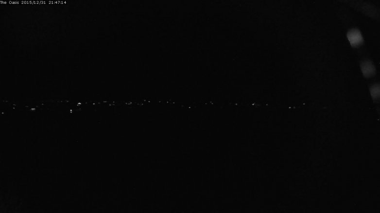 Lake Travis webcam, December 31, 2015 8:55 PM CT