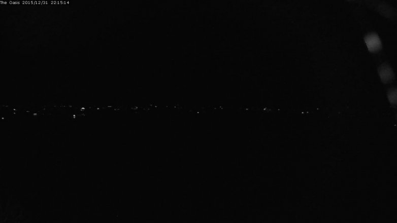 Lake Travis webcam, December 31, 2015 9:20 PM CT