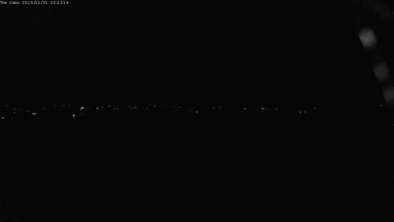Lake Travis webcam, December 31, 2015 9:30 PM CT