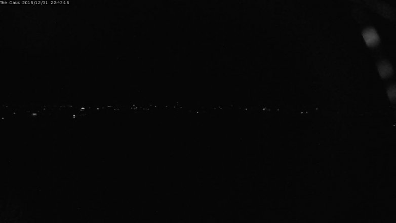 Lake Travis webcam, December 31, 2015 9:50 PM CT