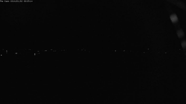 Lake Travis webcam, January 1, 2016 11:30 PM CT