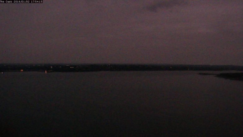 Lake Travis webcam, January 2, 2016 5:00 PM CT