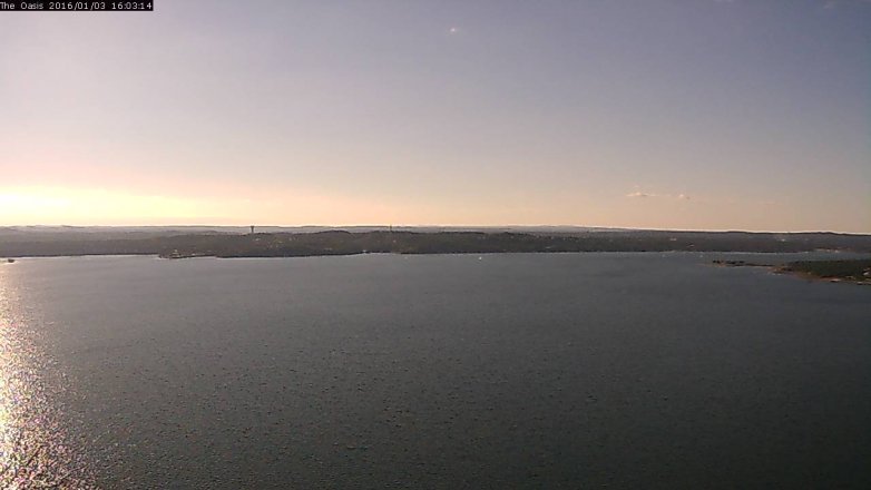 Lake Travis webcam, January 3, 2016 3:10 PM CT