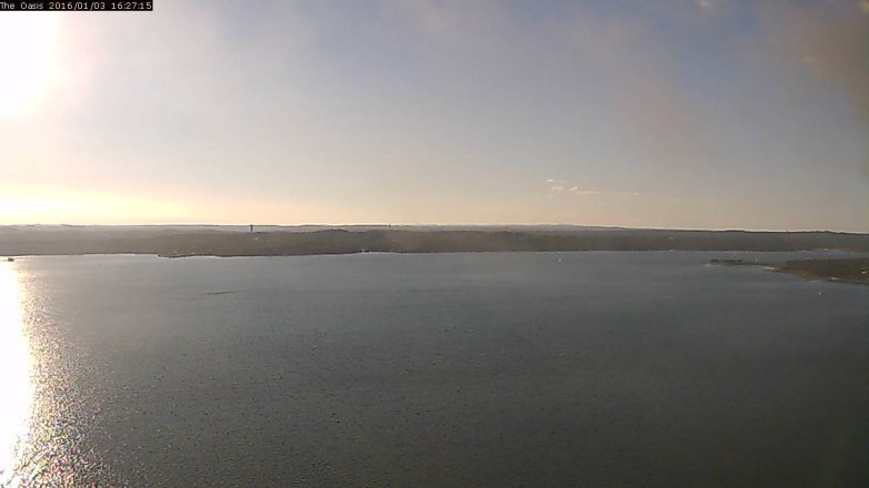Lake Travis webcam, January 3, 2016 3:35 PM CT