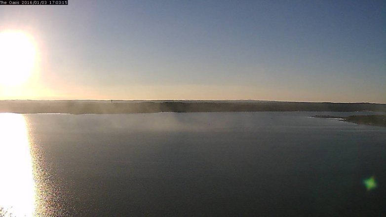 Lake Travis webcam, January 3, 2016 4:10 PM CT