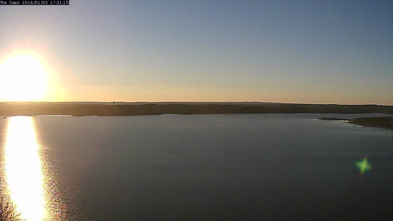 Lake Travis webcam, January 3, 2016 4:25 PM CT