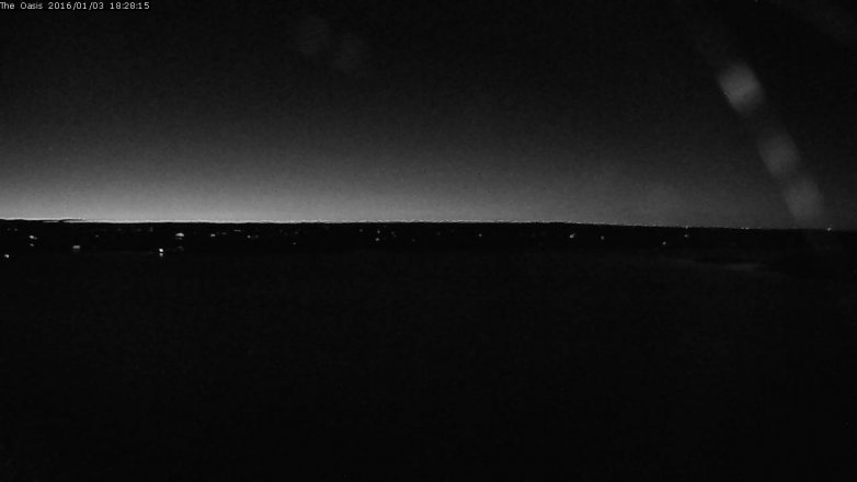 Lake Travis webcam, January 3, 2016 5:35 PM CT