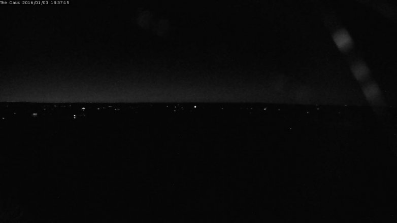 Lake Travis webcam, January 3, 2016 5:45 PM CT
