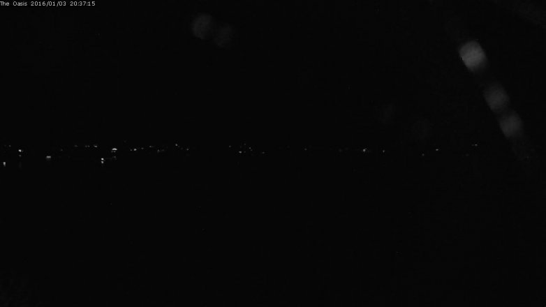 Lake Travis webcam, January 3, 2016 7:45 PM CT