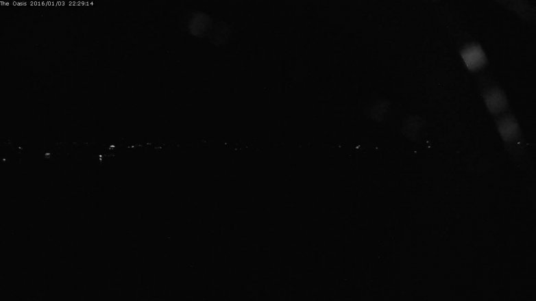 Lake Travis webcam, January 3, 2016 9:35 PM CT