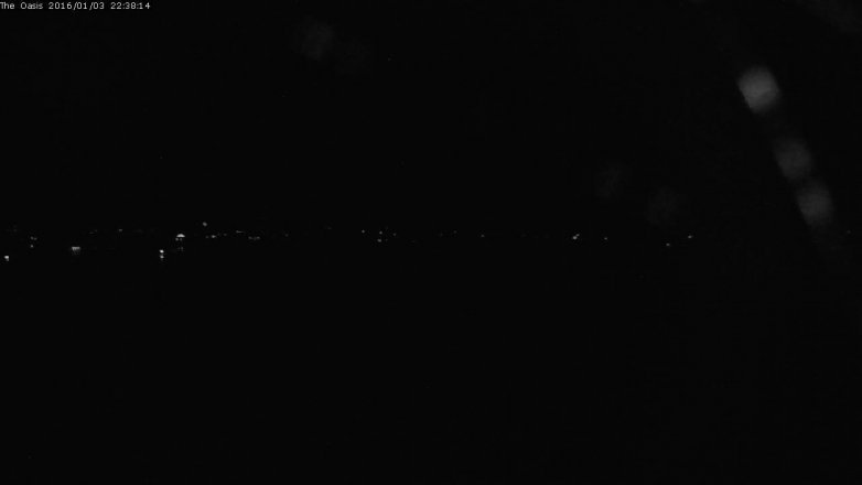Lake Travis webcam, January 3, 2016 9:45 PM CT