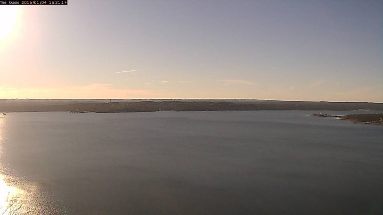 Lake Travis webcam, January 4, 2016 3:30 PM CT