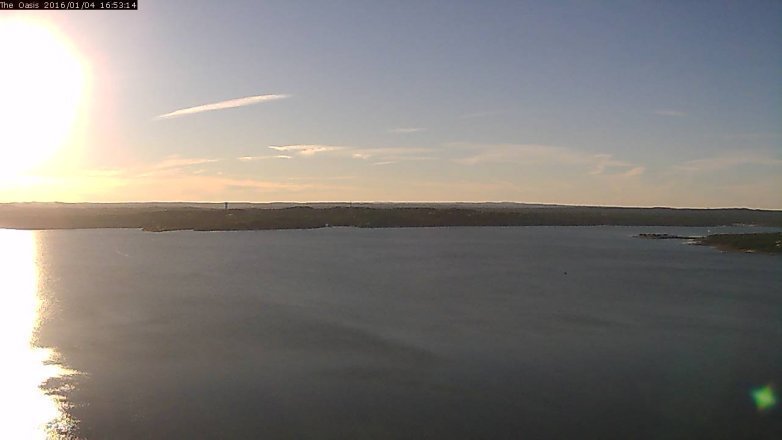 Lake Travis webcam, January 4, 2016 4:00 PM CT