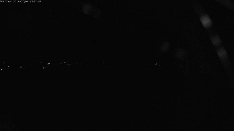 Lake Travis webcam, January 4, 2016 6:55 PM CT
