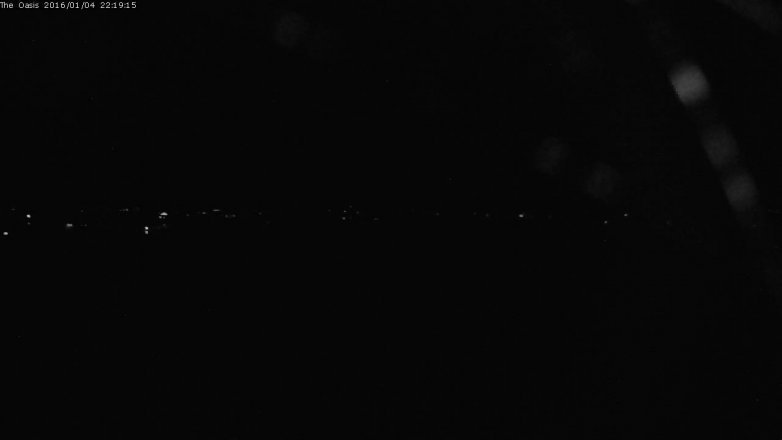 Lake Travis webcam, January 4, 2016 9:25 PM CT