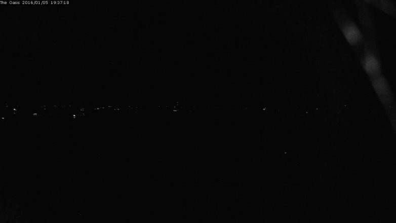 Lake Travis webcam, January 5, 2016 6:45 PM CT