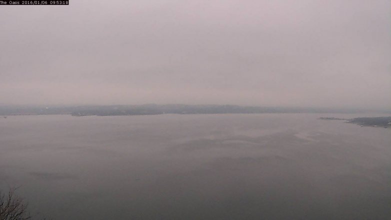 Lake Travis webcam, January 6, 2016 9:00 AM CT