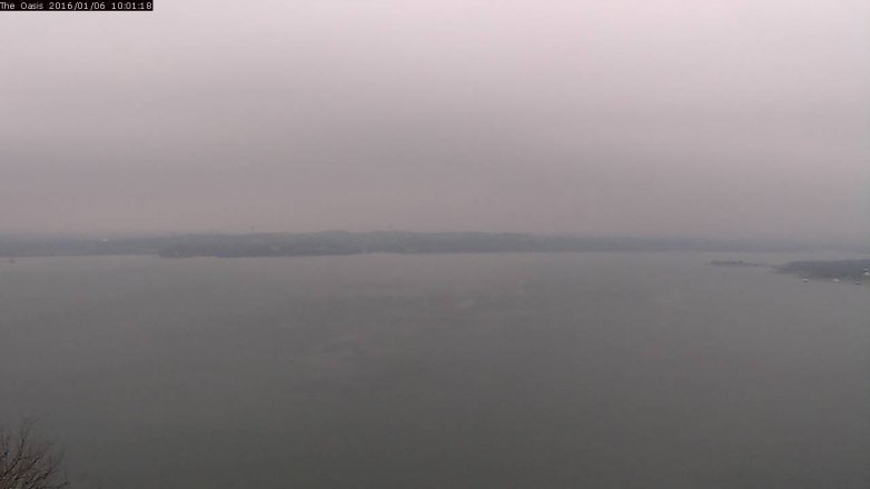 Lake Travis webcam, January 6, 2016 9:05 AM CT