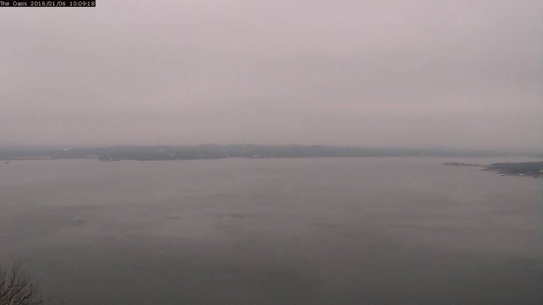Lake Travis webcam, January 6, 2016 9:15 AM CT