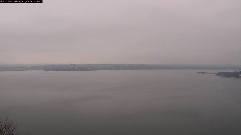 Lake Travis webcam, January 6, 2016 11:40 AM CT