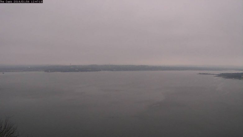 Lake Travis webcam, January 6, 2016 11:55 AM CT