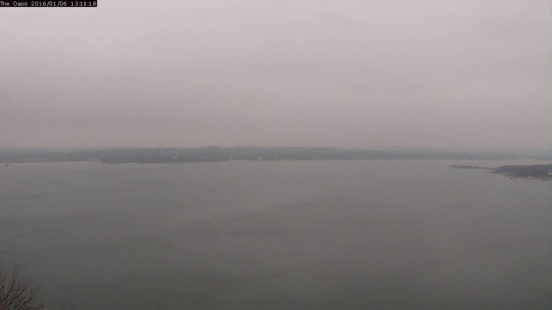 Lake Travis webcam, January 6, 2016 12:20 PM CT