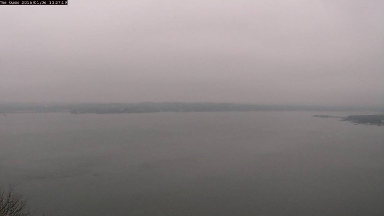 Lake Travis webcam, January 6, 2016 12:35 PM CT