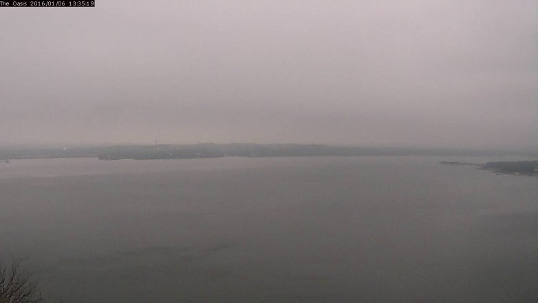 Lake Travis webcam, January 6, 2016 12:40 PM CT