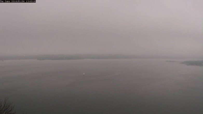 Lake Travis webcam, January 6, 2016 12:50 PM CT