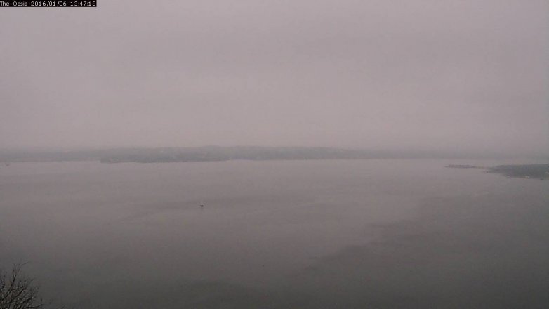 Lake Travis webcam, January 6, 2016 12:55 PM CT