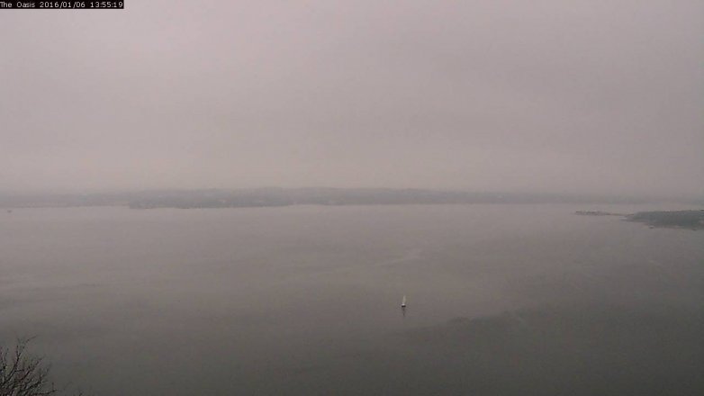 Lake Travis webcam, January 6, 2016 1:05 PM CT