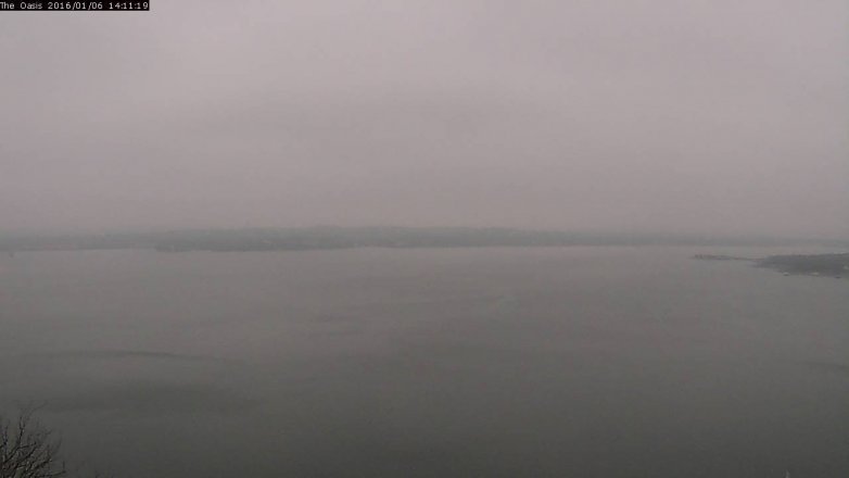 Lake Travis webcam, January 6, 2016 1:20 PM CT