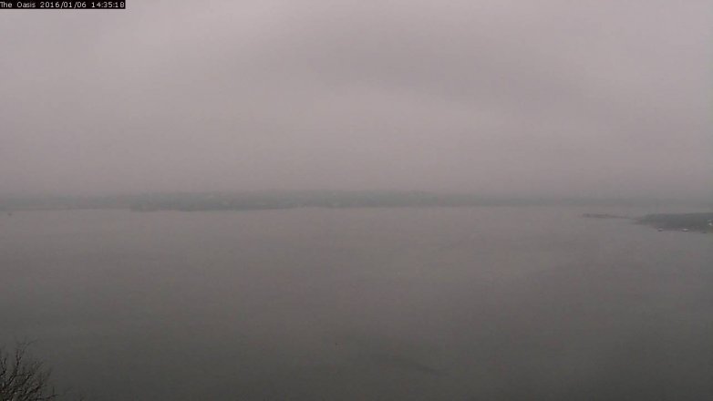 Lake Travis webcam, January 6, 2016 1:40 PM CT
