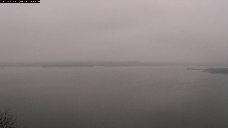 Lake Travis webcam, January 6, 2016 1:50 PM CT