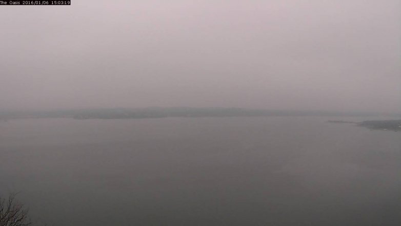 Lake Travis webcam, January 6, 2016 2:10 PM CT