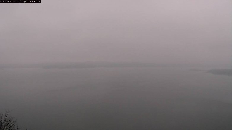 Lake Travis webcam, January 6, 2016 2:50 PM CT
