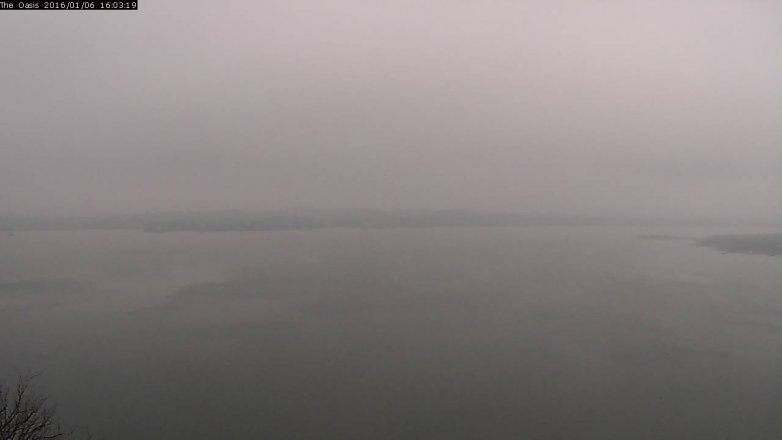 Lake Travis webcam, January 6, 2016 3:10 PM CT