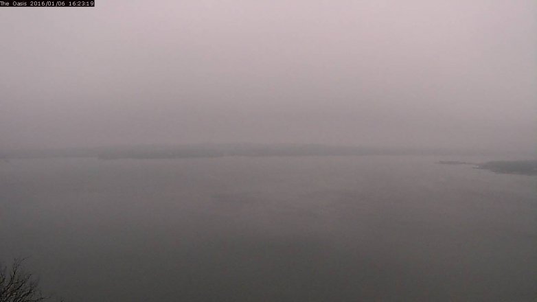 Lake Travis webcam, January 6, 2016 3:30 PM CT