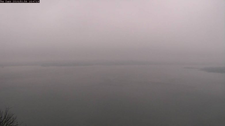 Lake Travis webcam, January 6, 2016 3:55 PM CT