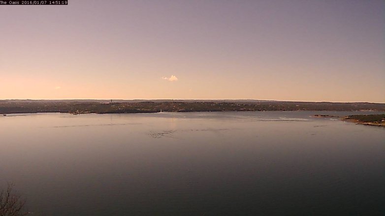 Lake Travis webcam, January 7, 2016 2:00 PM CT