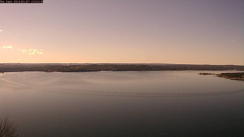 Lake Travis webcam, January 7, 2016 2:30 PM CT
