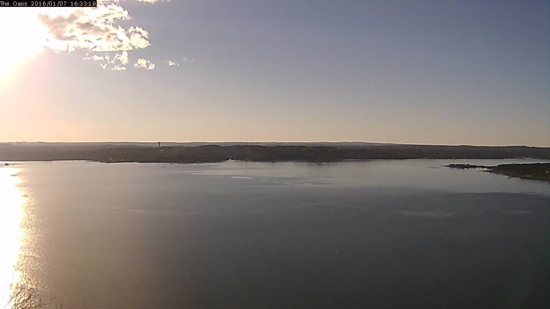 Lake Travis webcam, January 7, 2016 3:40 PM CT