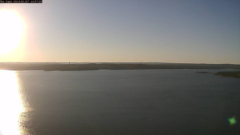 Lake Travis webcam, January 7, 2016 4:05 PM CT